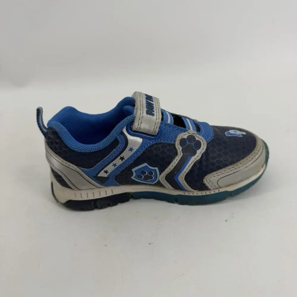 Nickelodeon Paw Patrol Light Up Sneakers Kids Size 9 Blue Cartoon